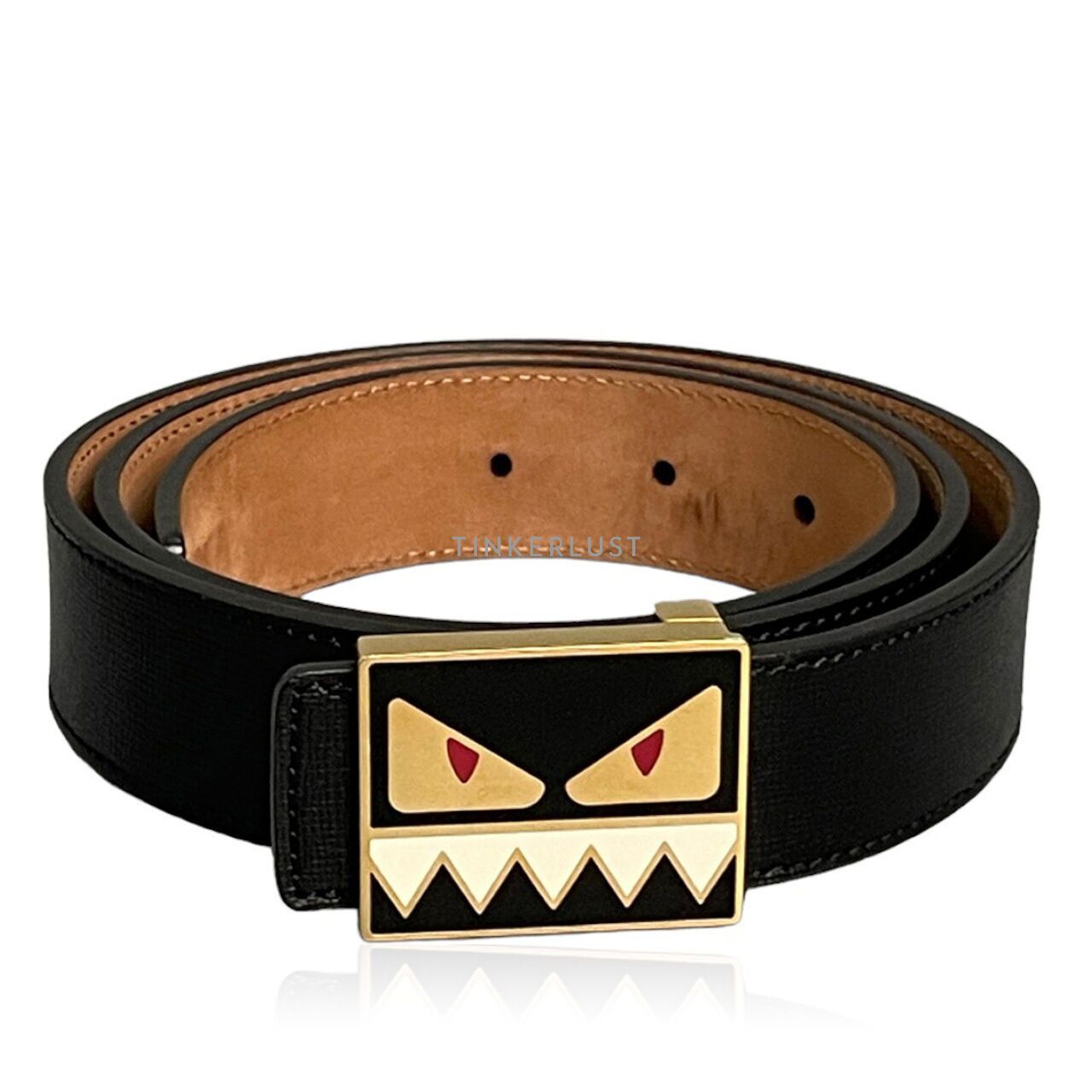 Black fendi shop monster belt